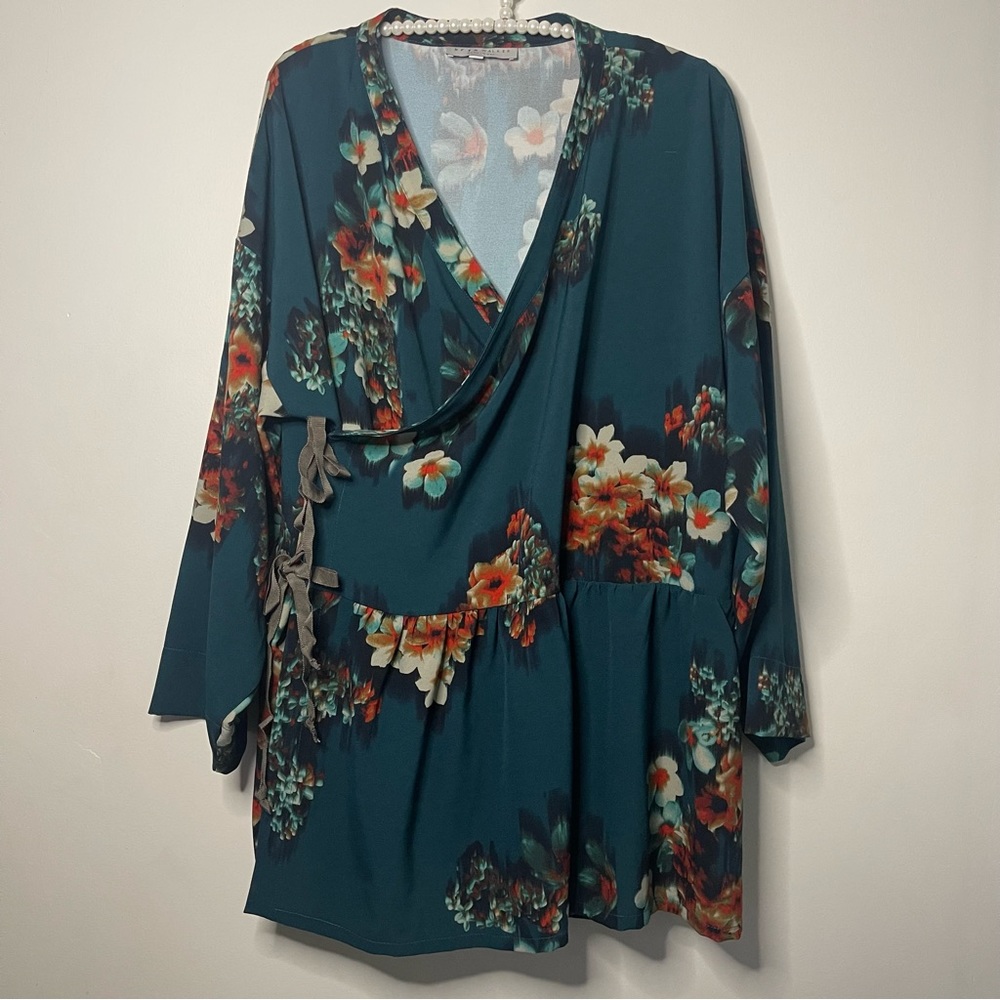 Bryn Walker Floral Wrap Blouse